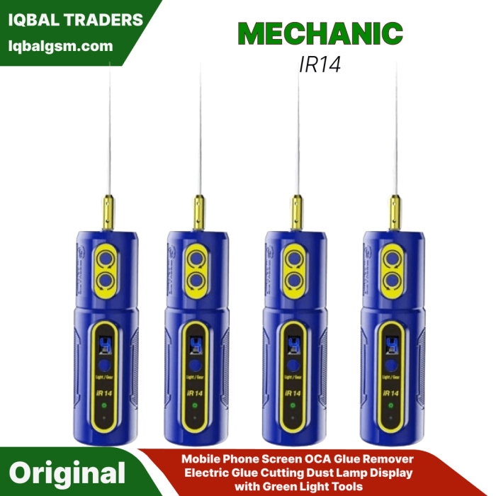 Mechanic IR14 Mobile Phone Screen OCA Glue Remover Electric Glue Cutting Dust Lamp Display with Green Light Tools