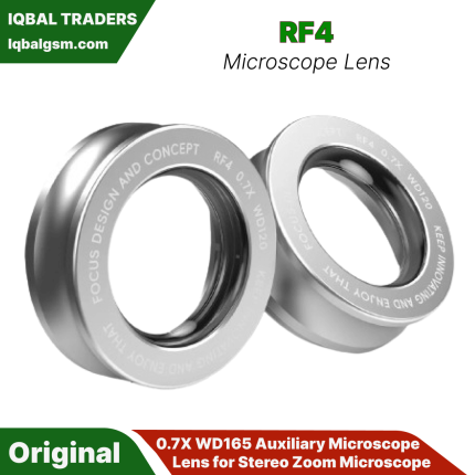 RF4 New Version 0.7X WD165 Auxiliary Microscope Lens for Stereo Zoom Microscope