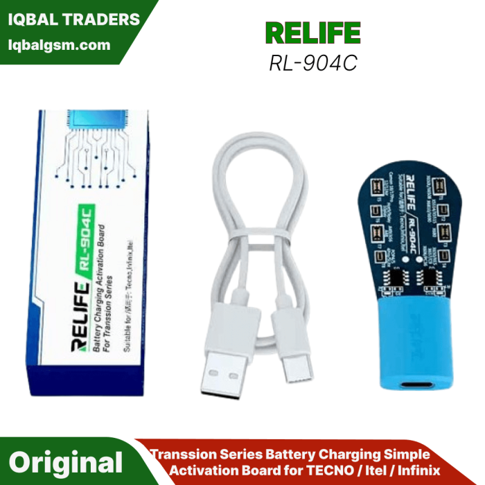 Relife RL-904C Transsion Series Battery Charging Simple Activation Board for TECNO / Itel / Infinix
