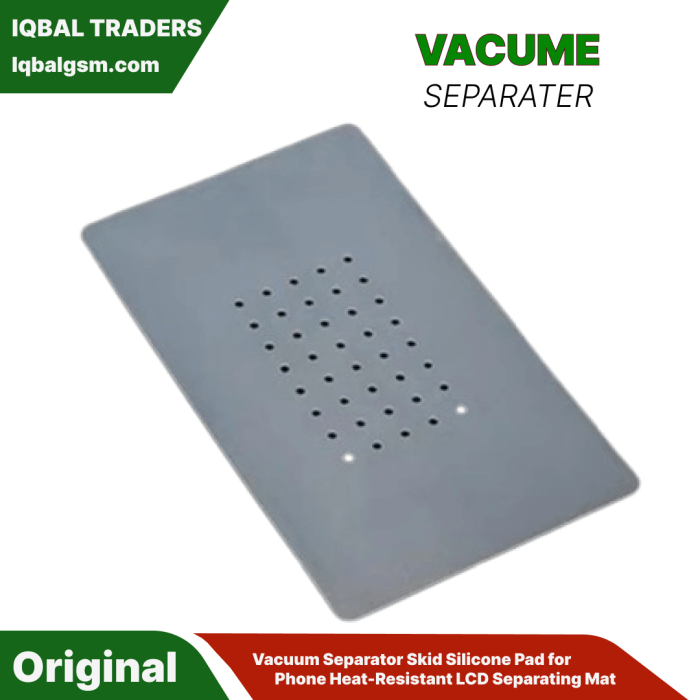 Vacuum Separator Skid Silicone Pad for Phone Heat-Resistant LCD Separating Mat