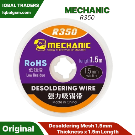 Mechanic R350 Desoldering Mesh 1.5mm Thickness x 1.5m Length