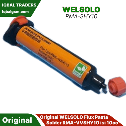 Original WELSOLO Flux Pasta Solder RMA-VVSHY10 isi 10cc