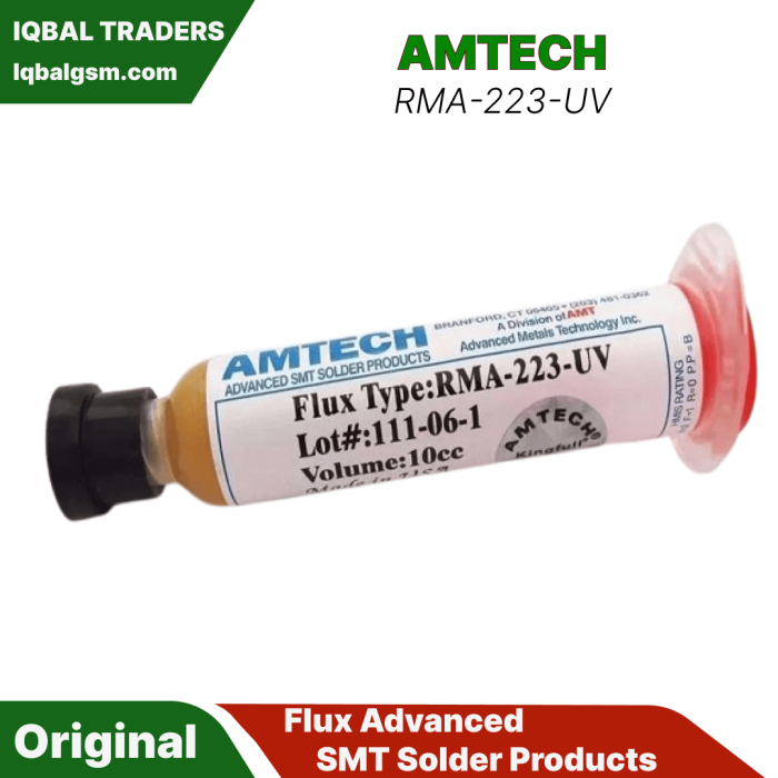 Amtech RMA-223-UV Flux Advanced SMT Solder Products