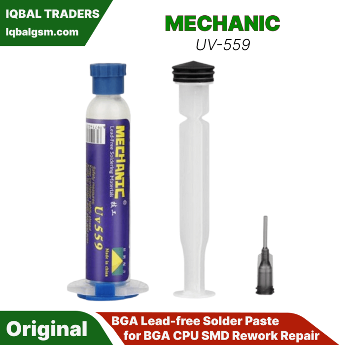 MECHANIC UV-559 BGA Lead-free Solder Paste for BGA CPU SMD Rework Repair