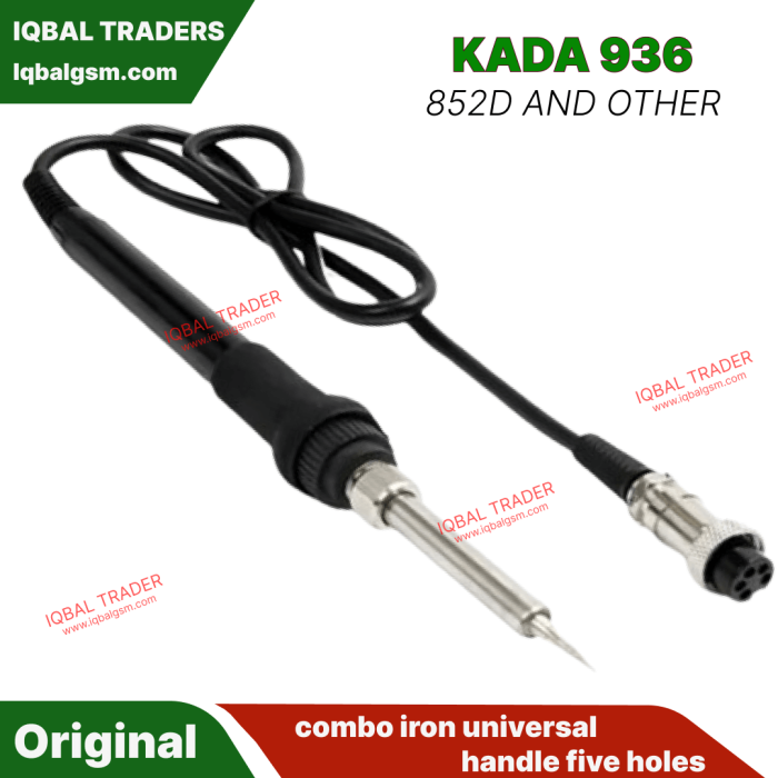 Original Kada KADA 936 temperature soldering station handle 852D and other combo iron universal handle five holes