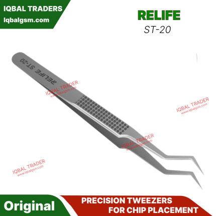 RELIFE ST-20 PRECISION TWEEZERS FOR CHIP PLACEMENT ST-20