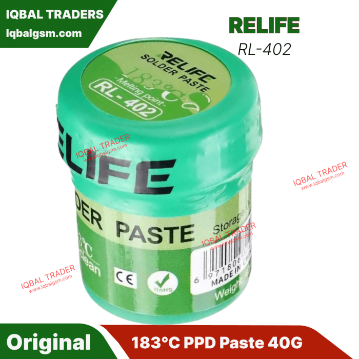 Relife RL402 183°C PPD Paste 40G