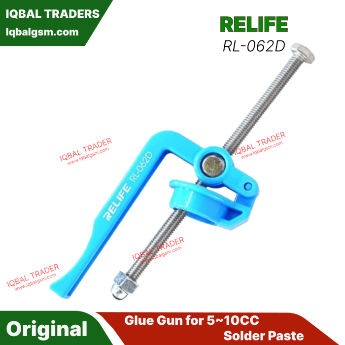 Relife RL-062D Manual Labor-saving Glue Gun for 5~10CC Solder Paste / Solder Oil / UV Adhesive