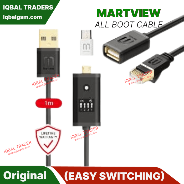 Martview All Boot Cable (EASY SWITCHING)