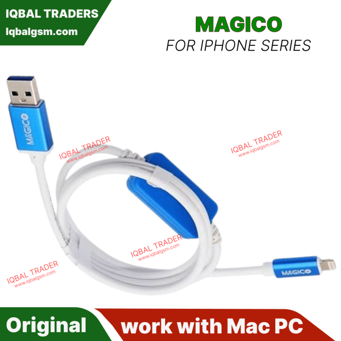 Magico Serial Cable for iPhone work with Mac PC