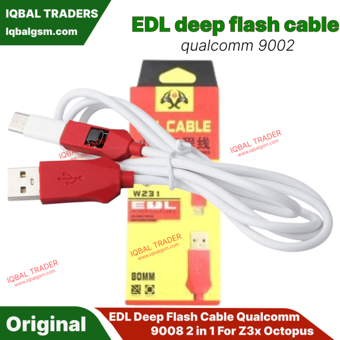 EDL Deep Flash Cable Qualcomm 9008 2 in 1 For Z3x Octopus