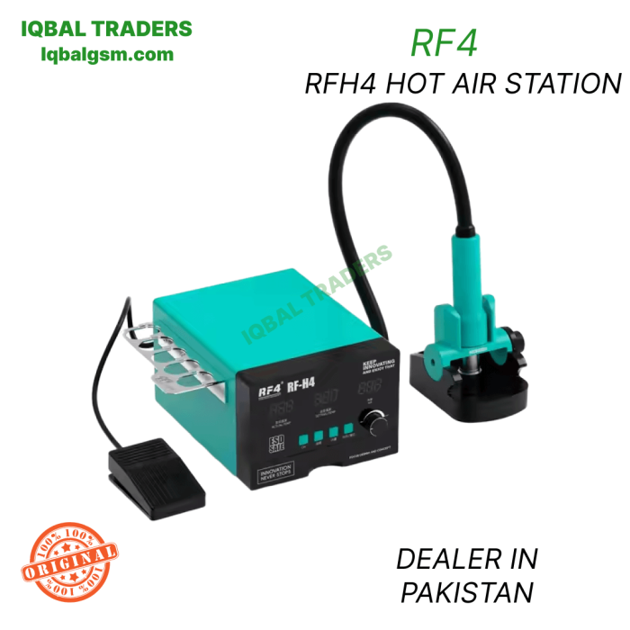 RF4 RF-H4 smd Hot Air Gun Soldering Station With Digital Screen 1200W Rework Welding Equipment For PCB