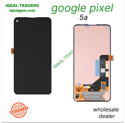 LCD compatible with Google Pixel 5a 5G, (black, without frame, original