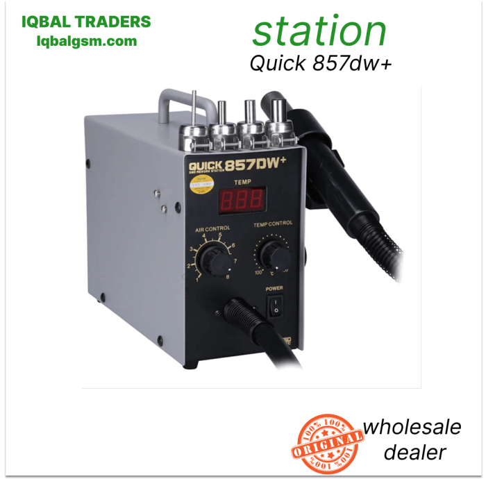 Quick 857dw+ hot air desoldering station