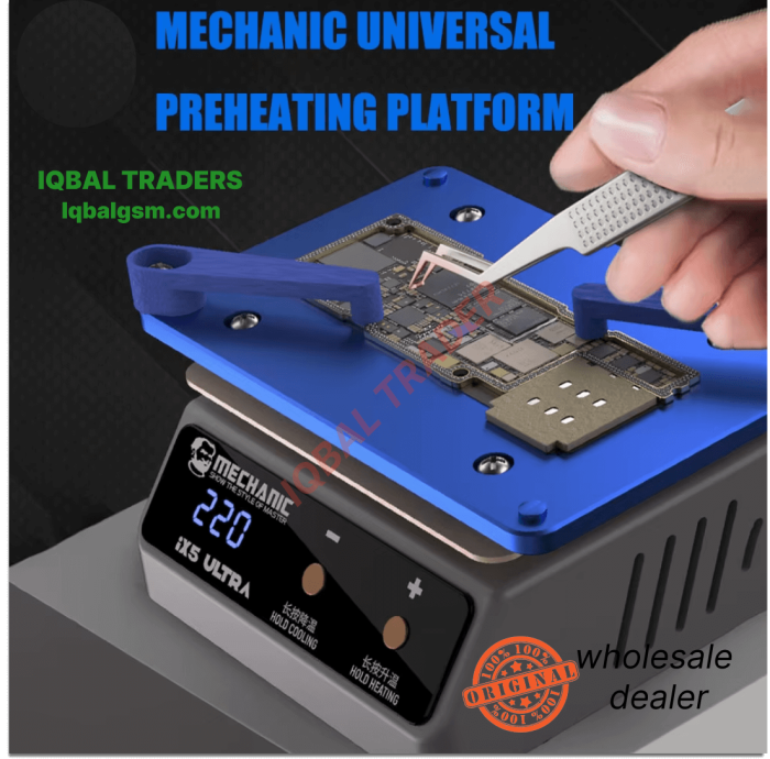 MECHANIC IX5 Ultra Explosion-proof Tin Preheating Platform Motherboard Soldering Table Desoldering Heater for Phone Repair Tool