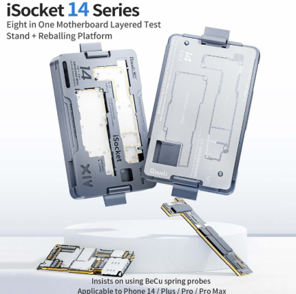 Qianli iSocket Motherboard Layered Test Fixture For iPhone 14 / 14 Plus / 14 Pro / 14 Pro Max Series